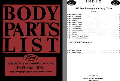Ford 1935 1936 body parts - &,