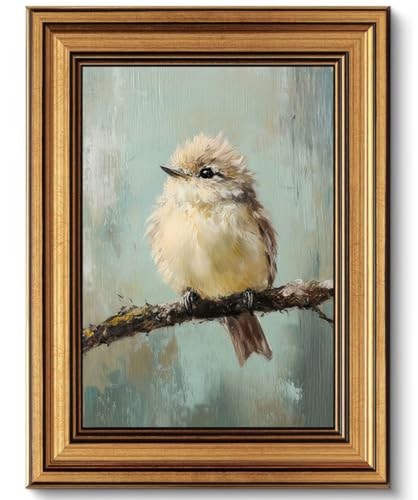Vintage gold framed bird - vintage,