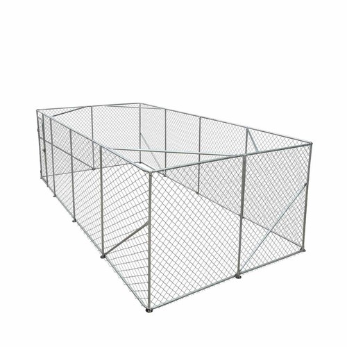 Steel dog run enclosure - dog,
