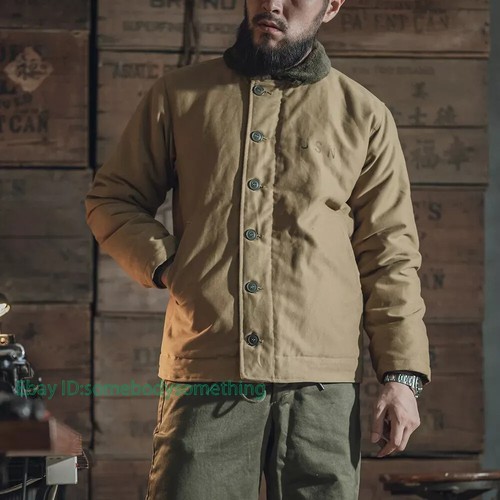 Men coat vintage usn - coat, n-1