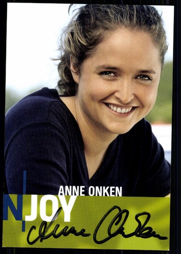 Anne onken njoy autograph card - onken,