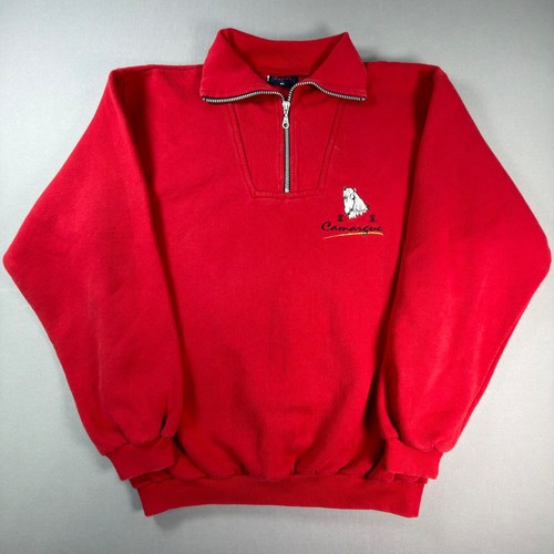 Vtg camargue horse quarter zip - camargue,