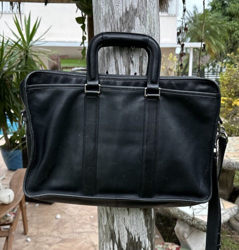 Coach black leather soft - leather,