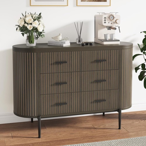 Drawer fluted wood - wood, dresser