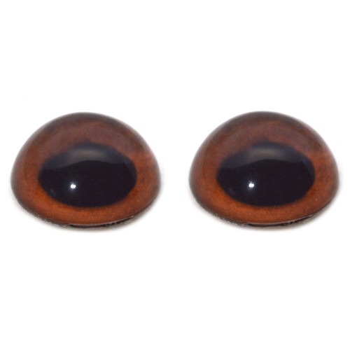 Pair high dome - brown, monkey