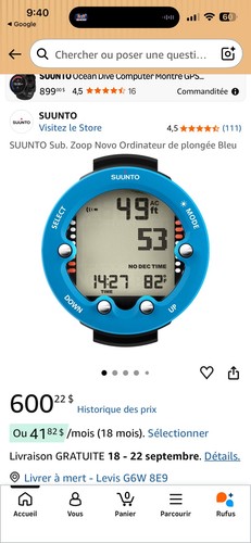 Suunto zoop novo - novo, blue