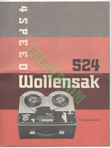 Vintage wollensak 524 tape - vintage,