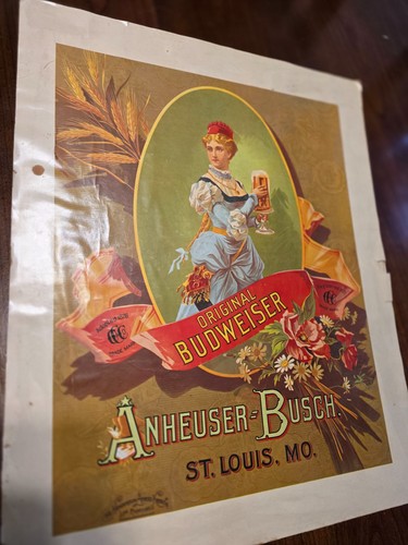 Rare budweiser girl - budweiser, beer
