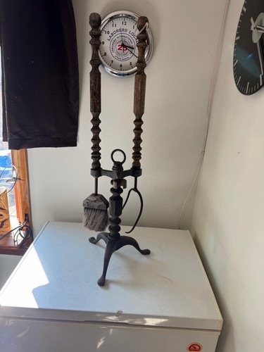 Antique fireplace tools - antique,