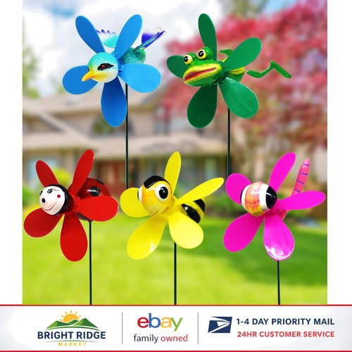 Colorful garden pinwheels wind - pinwheels,