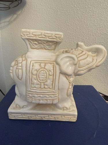 Vintage chalkware elephant - vintage,