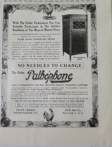 1915 pathe freres - 1915, phonograph