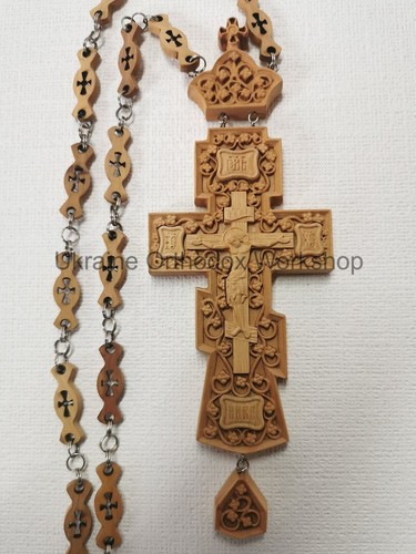 Carved wooden crucifix - carved,