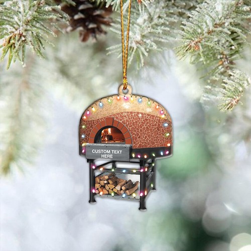 Wood fired oven ornament - oven,
