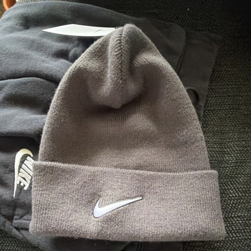 Nike gray knit beanie - nike,