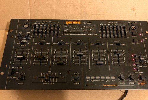 Gemini pmx 2500 channel - gemini, pmx-2500
