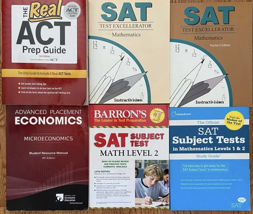 Sat books lot college - sat, of