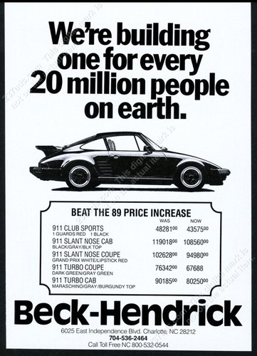 1988 porsche 911 - porsche, turbo