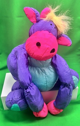 Puffalump purple cow plush - cow,
