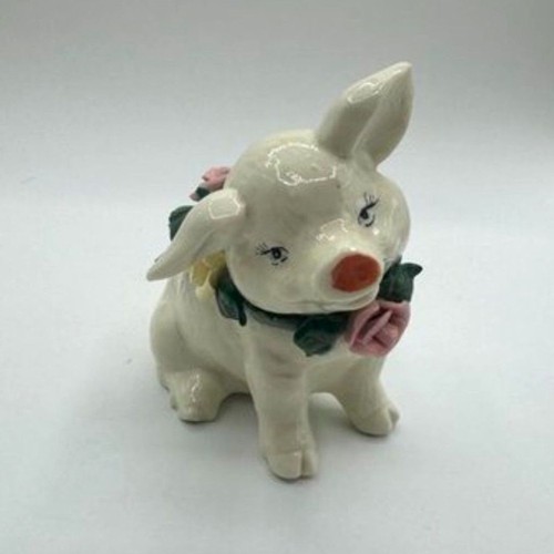 Vintage ceramic pig - ceramic,