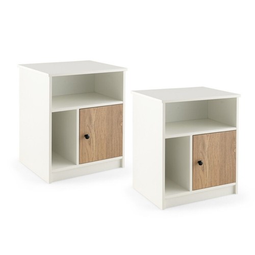 2pcs tall nightstands end - 2pcs,