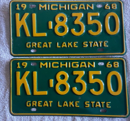 Good solid pair 1968 michigan - solid,