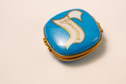 Limoges france blue square - france,