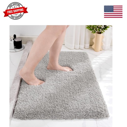 Grey bathroom rug - rug,