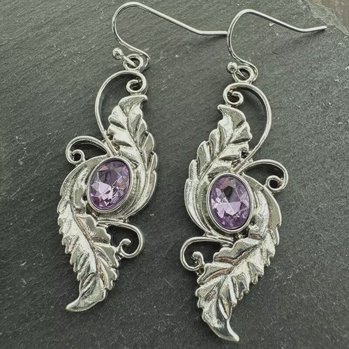 Silver tone vintage - tone, leaf