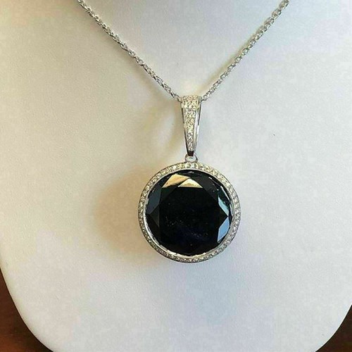 3ct round cut black - round,