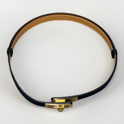 Hermès kelly belt black - kelly,