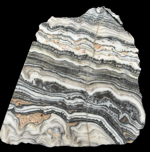 Zebra calcite slab 4 55oz - zebra,