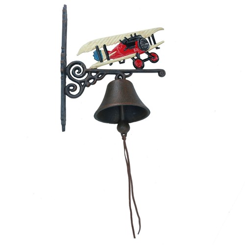 Aeroplane plane bell cast iron - aeroplane,