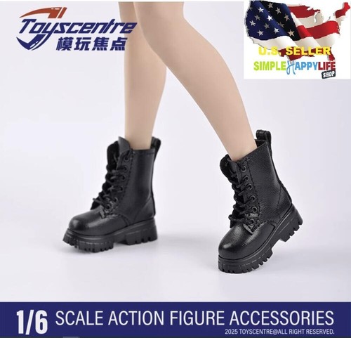 Black combat boots for 12 - black,
