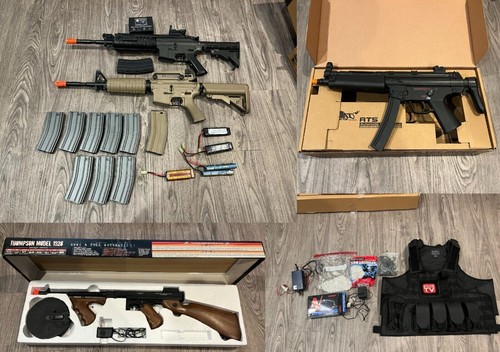 Airsoft gun accessories lot - gun,