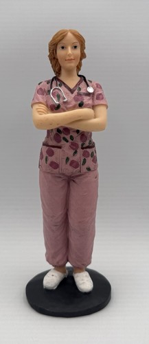 Nurse painted figurine woman - painted,