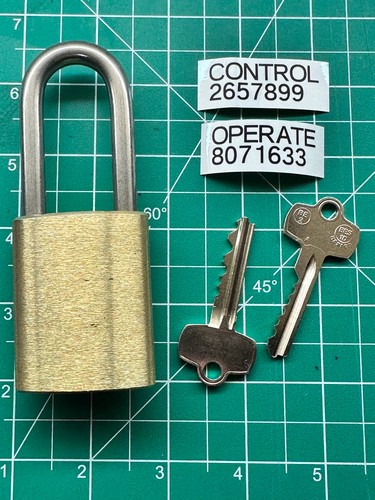 Sfic padlock brass body - padlock, steel