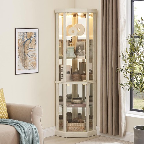 Lighted curio cabinet display - lighted,