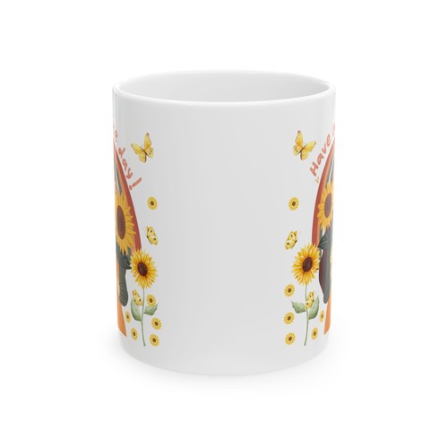 Sunflower girl have - a, day