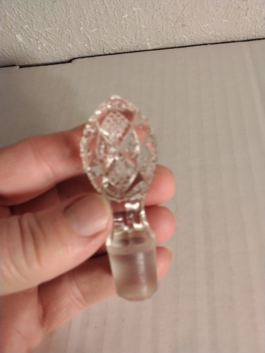 Vintage cruet cut crystal - cruet,