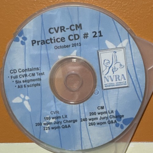 Court reporter practice - reporter, cd