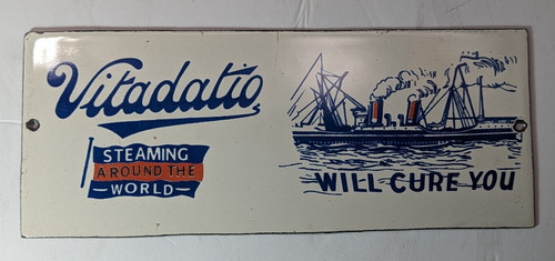 Steam ship porcelain - porcelain, sign