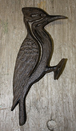 Cast iron woodpecker - woodpecker, garden