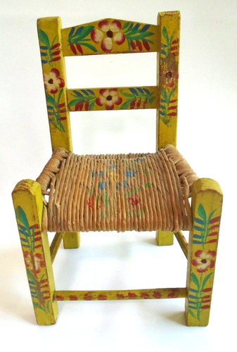Vintage folk art hand painted - art,