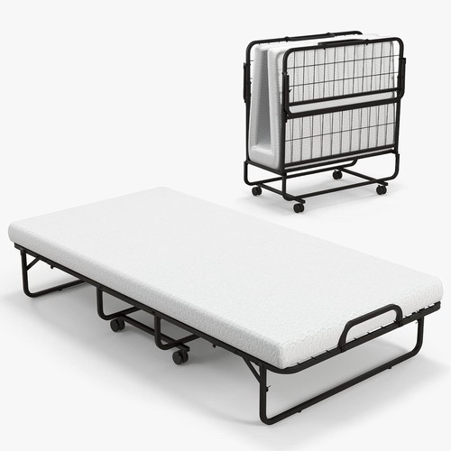 Folding bed with mattress - with, 4”