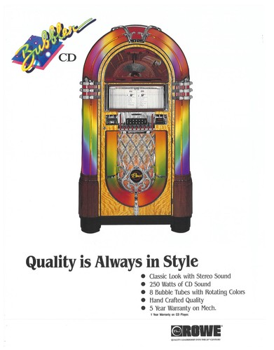 Bubbler rowe jukebox arcade - cd,