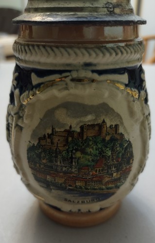 Vintage german beer stein dgbm - german,