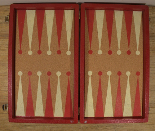 Vtg backgammon game board case - vtg,