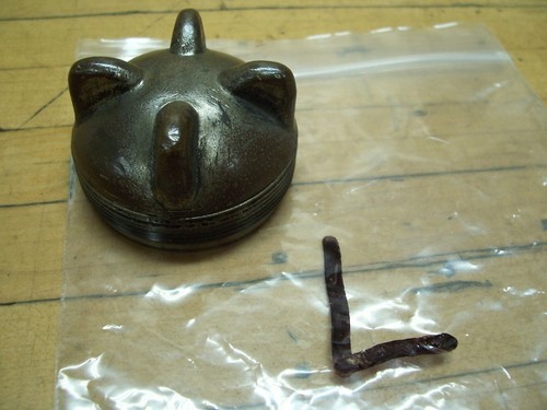 Vintage brass radiator cap - brass,