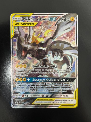 Pikachu zekrom sm168 holo - pikachu,